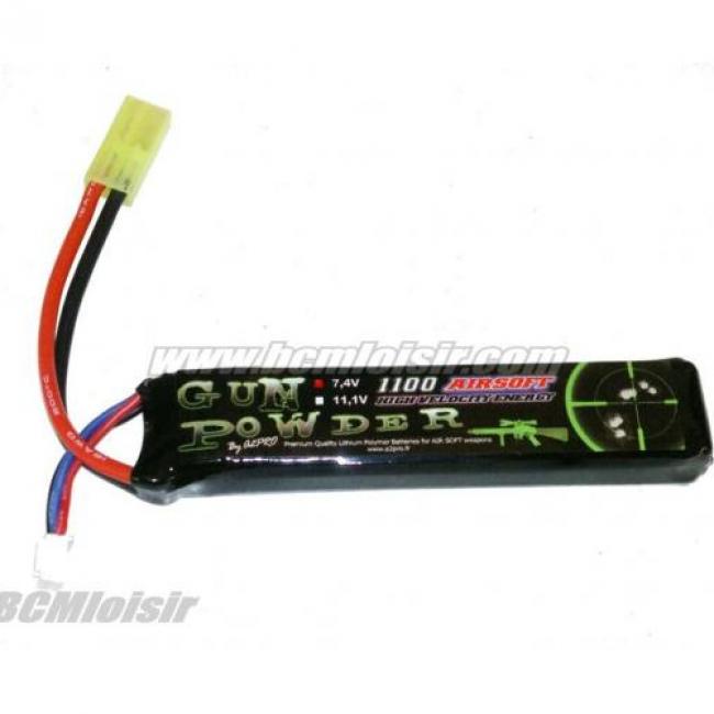 Batterie LI-PO, 7,4v Mini Stick 1100 mah
