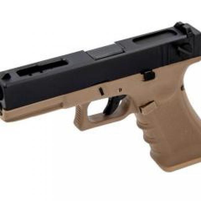 G18 Raven EU8 Metal Slide Tan et Noir Gaz Blowback