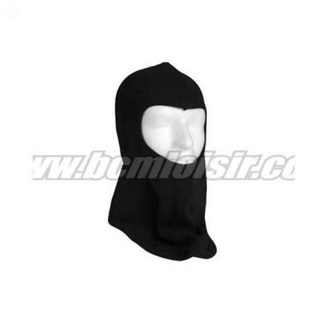 Cagoule 1 trou 100% coton Noire