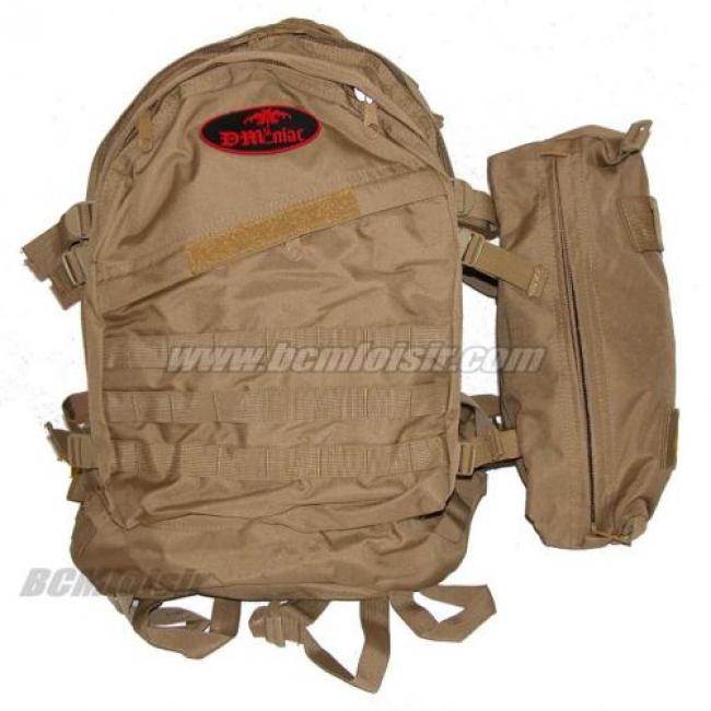 Sac a dos compact multi poches Dmoniac Tan