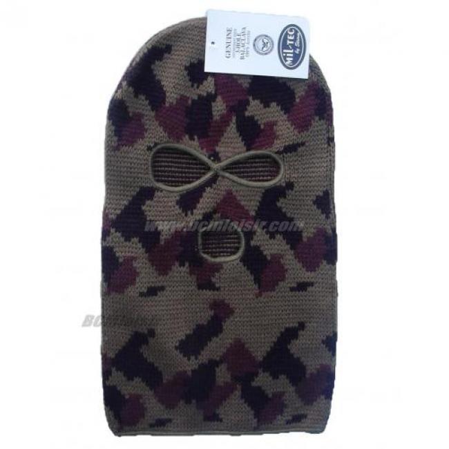 Cagoule 3 trous woodland miltec