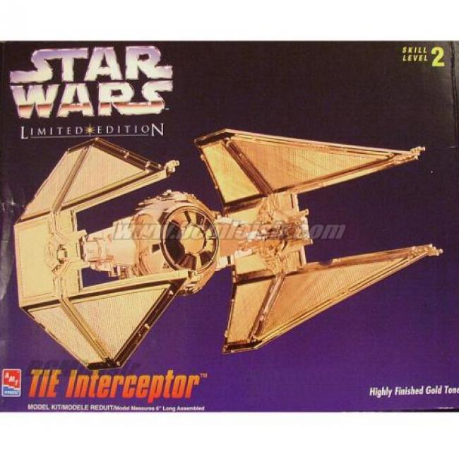 Tie Interceptor Star Wars Gold Edition Amt Ertl