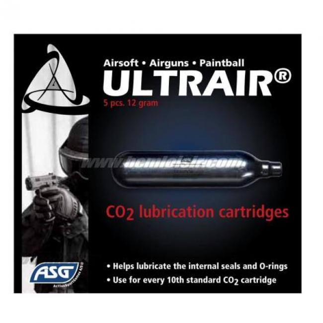 Boite de 5 cartouches CO2 Lubrifiante