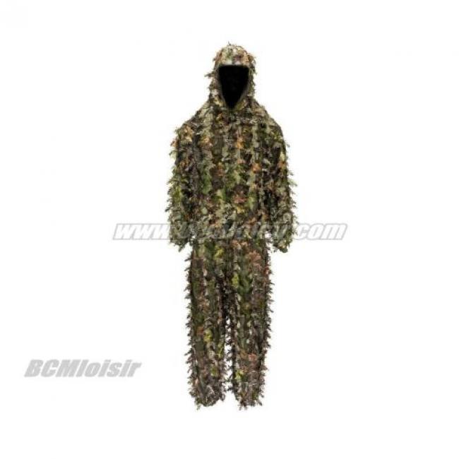 Combinaison Ghillie Camouflage Feuilles 3D
