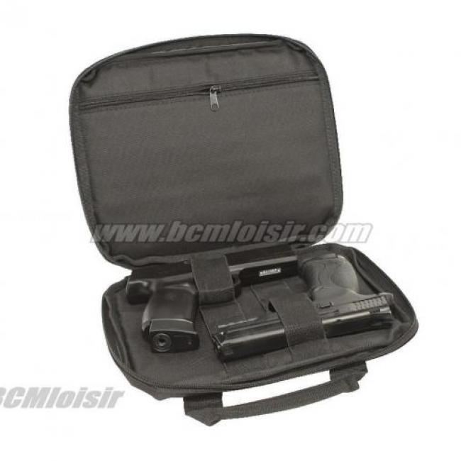 Housse Swiss Arms noire pour 2 pistolets