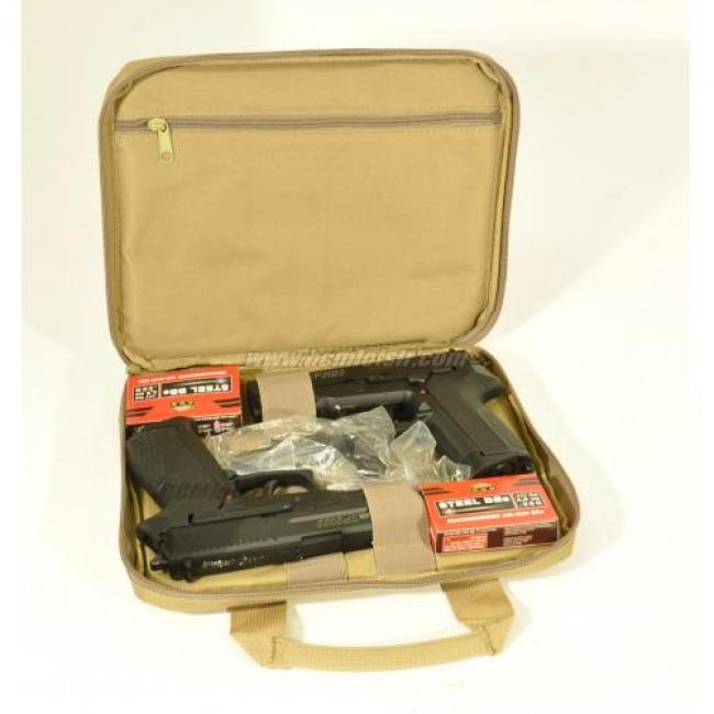 Housse Swiss Arms beige pour 2 pistolets