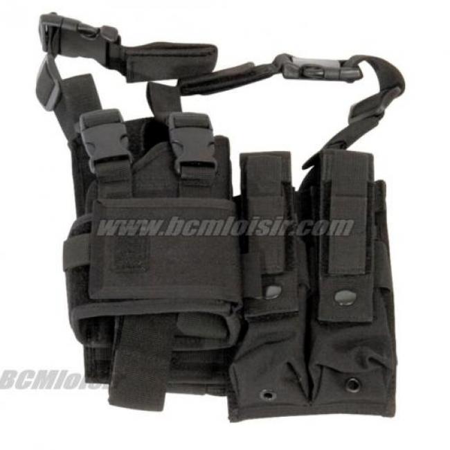 Holster de cuisse Mp5 M11 Mp7 Vz61 noir