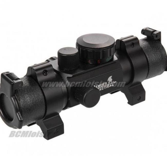 Lunette Point Rouge et Vert RIS 1X24 4 Reticules Full Metal