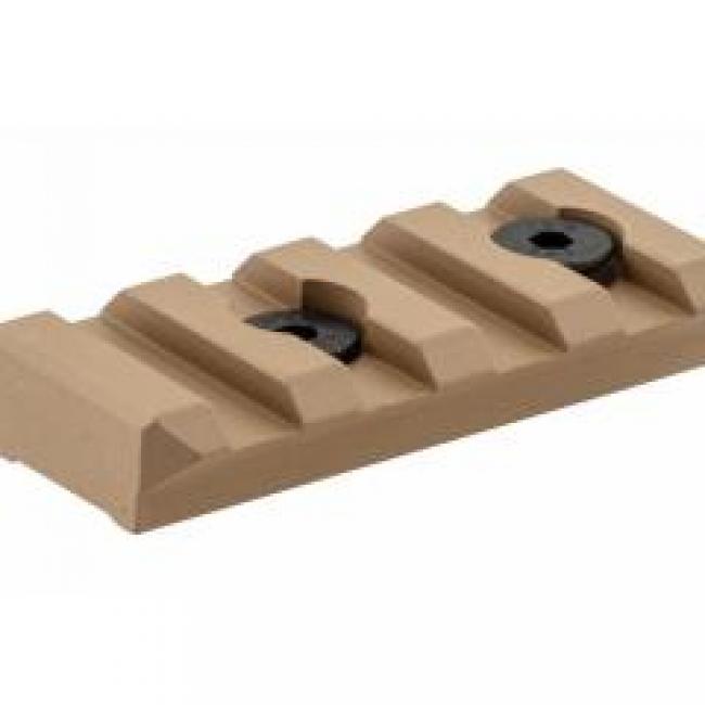 Rail Aluminium Keymod 4 Slots Tan