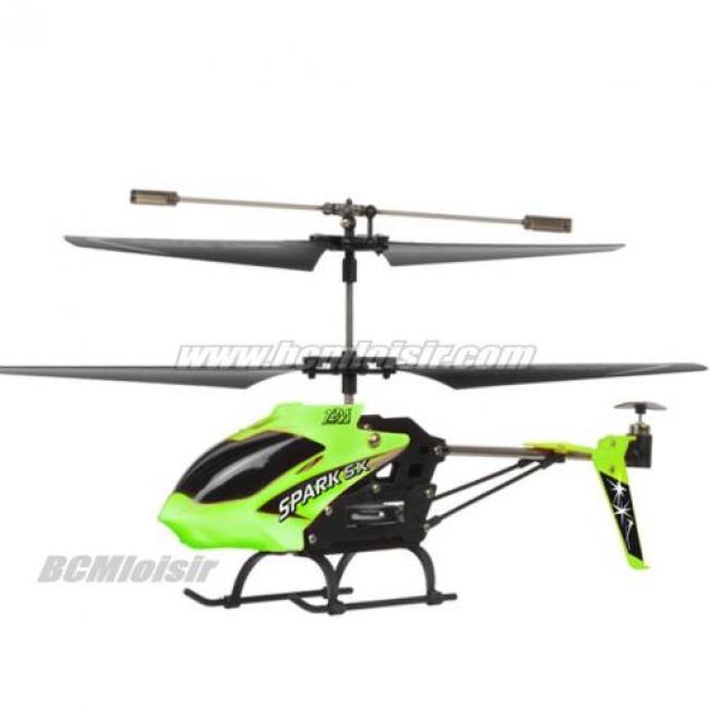 Hélicoptère Spark SX Green 3 voies 2,4GHz Birotors