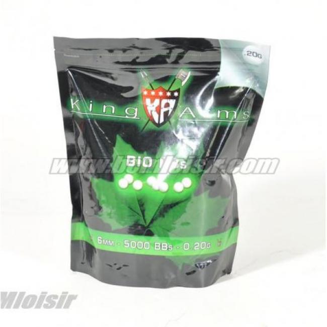 Billes King Arms precision sachet 1KG 0,20 gr bio