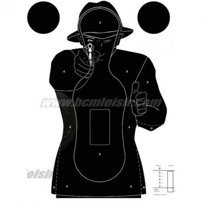 Cibles Silhouette Police Tir Rapide 50 X70 cm 10 pcs