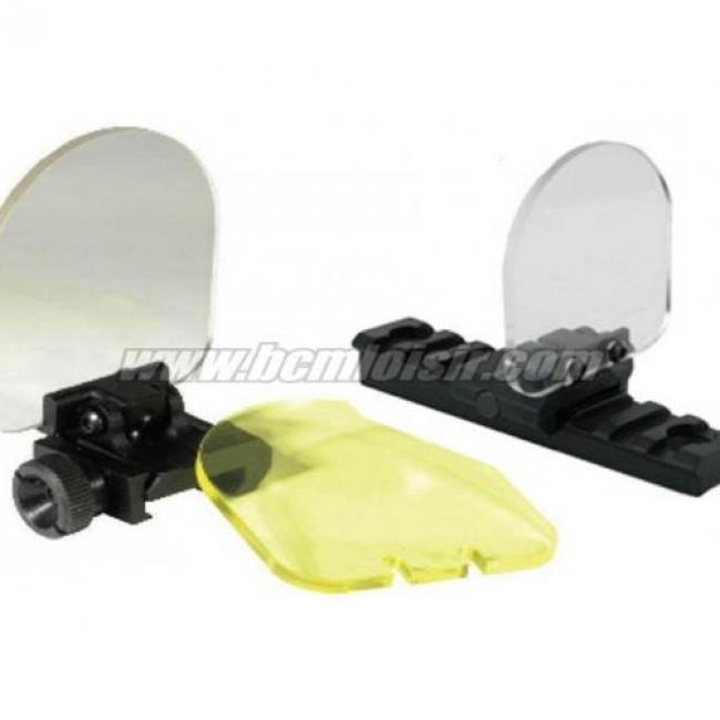 Protection flip up fibre pour lunette de visée et red dot