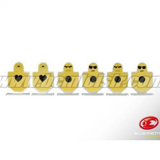 Cibles Warriors Aluminium Elements 6 pieces