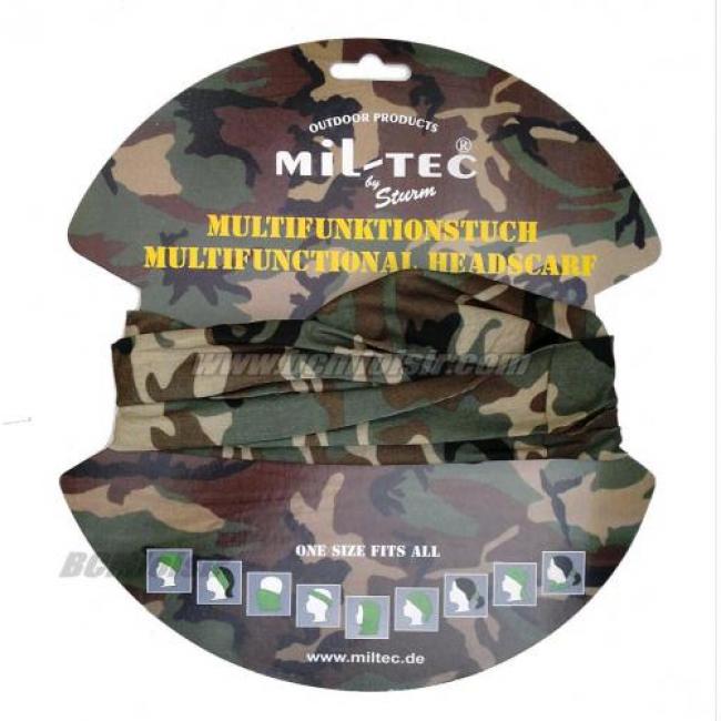 Tour de cou multifonctions woodland Headgear Miltec