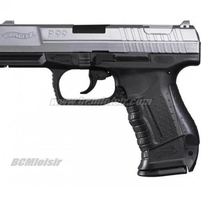 P99 Walther Silver Black avec Chargeur Supplementaire Spring 0,5 J