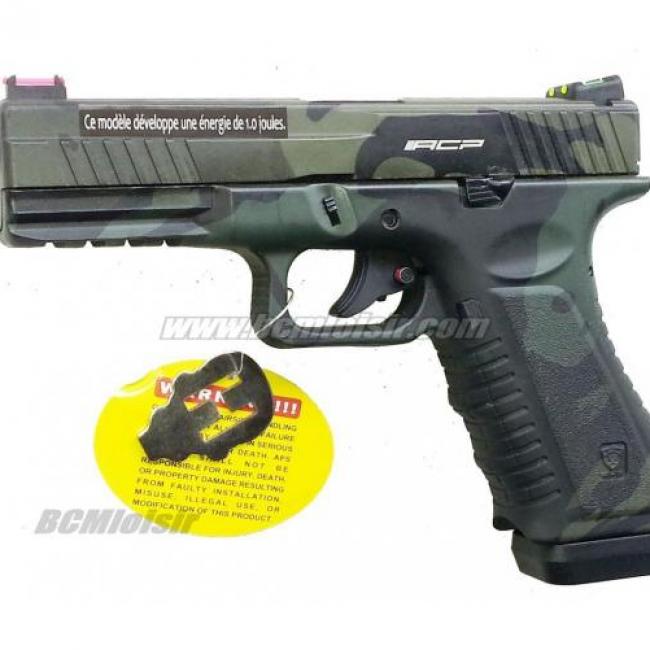 S17 ACP 601 Black Multi Cam Metal Slide Blowback CO2