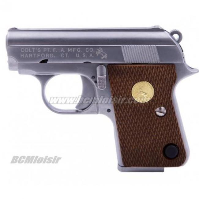 Colt 25 Silver Full Metal Gaz Blowback WE