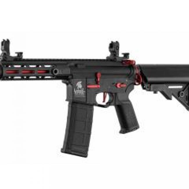 AR15 Carbine LT32 Hellion red Black Lancer Tactical AEG Pack Complet
