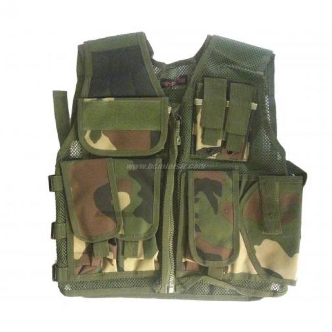 Veste tactique Recon Woodland Dmoniac