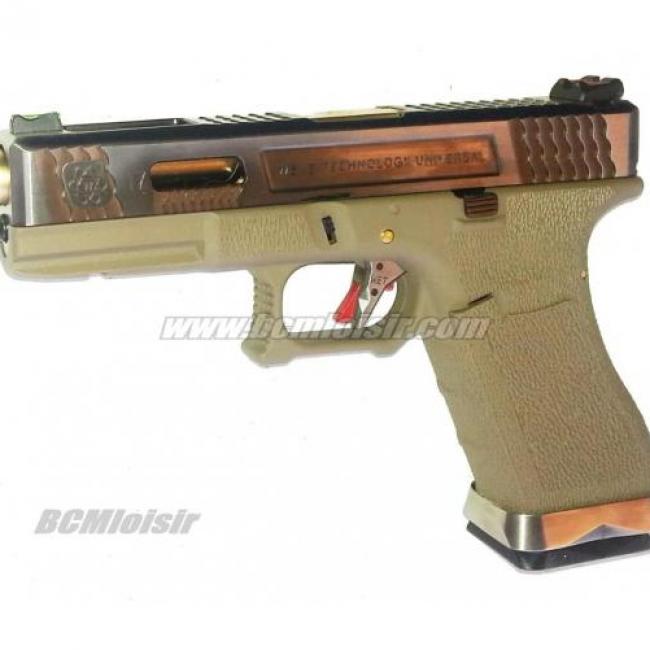 G17 G-Force T4 Metal Slide Silver Gold Tan GBB WE