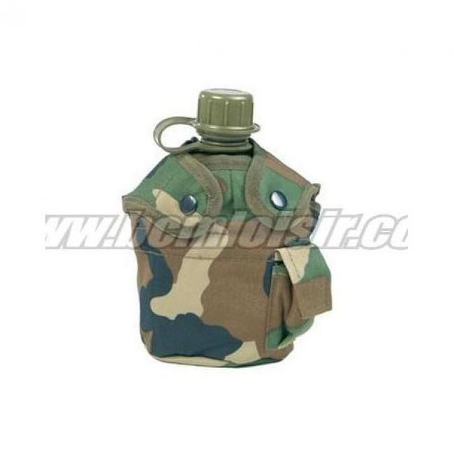 Gourde camo us complet + housse