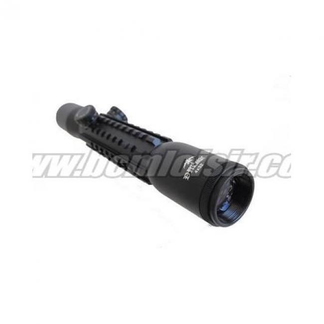 Lunette de visée 4x32 triple rail + fixations DMoniac