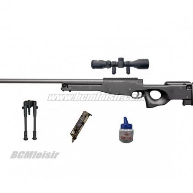 Pack AW308 Sniper + Lunette 3,9 X40 + bipied + billes