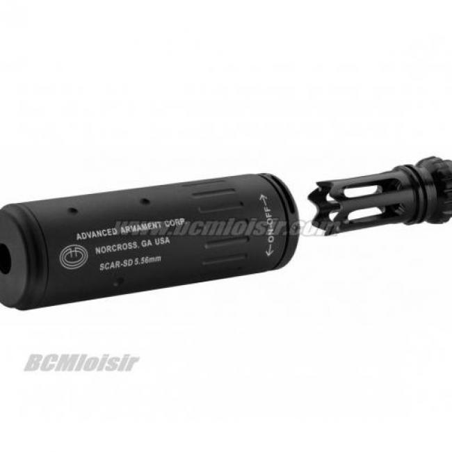 Silencieux Aluminium QD avec Cache Flamme 14 mm CCW