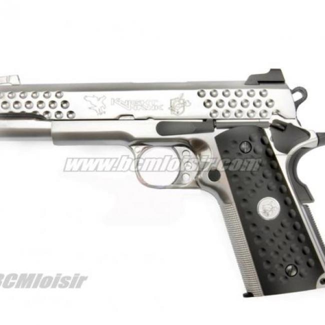 Knighthawk 1911 silver KAC Gaz blowback full metal WE