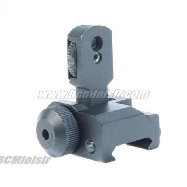 Visée arriere rabatable metal pour Colt M4 M15 M16