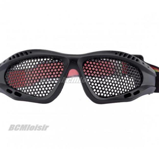 Lunettes Commando de Protection Grillagé Noires