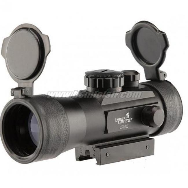 Lunette Point Rouge et Vert Magnifier RIS 2X42 Full Metal