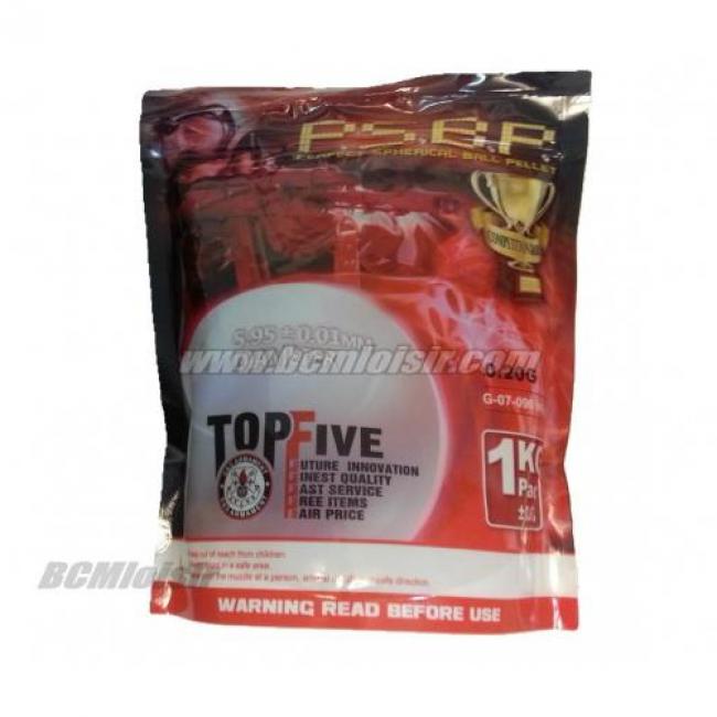 Billes BSBP Blanches High Precision G&G 0,20 gr sachet de 1 KG