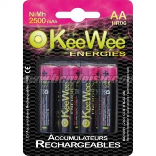 Piles Rechargeables Nimh HR06 / AA 2500mah (x4)