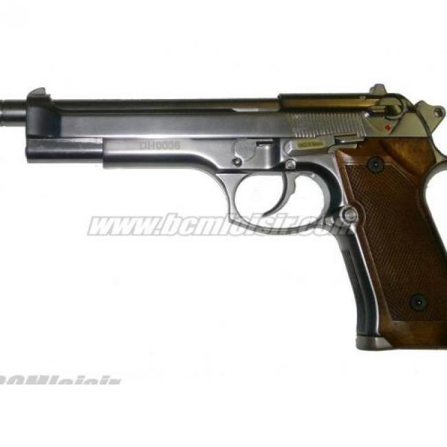 M92 long matte chrome wood grip GBB WE