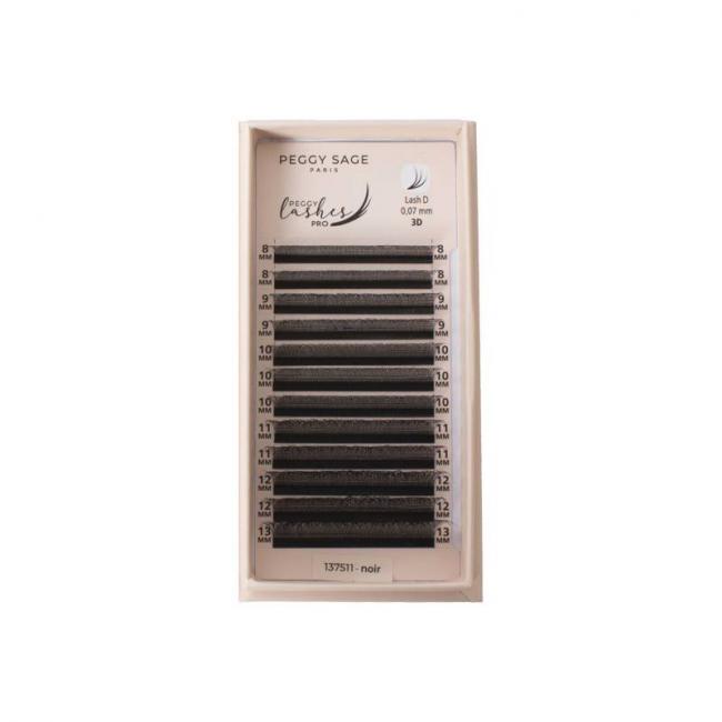 Extension de cils volume &eacute;gyptien 3D Y Peggy Lashes Pro - Courbure D - 0.07mm