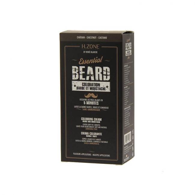 Teinture barbe et moustache Kit Ch&acirc;tain