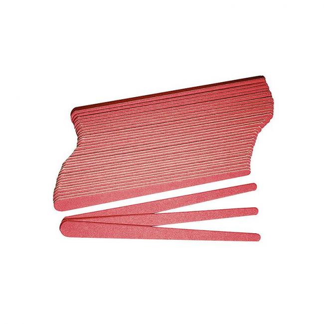 Lot de 36 limes &agrave; ongles manucure 150-180 ongles fragiles Rouge