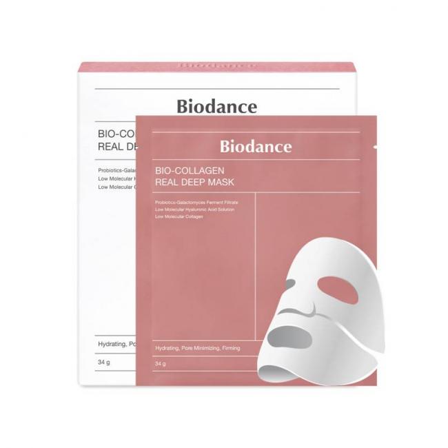 Masque visage Bio Collagen Real Deep &ndash; hydratation, pores, &eacute;lasticit&eacute;