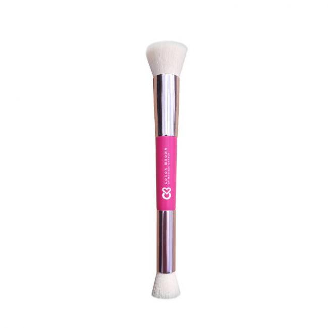 Pinceau double application Cocoa Brown &ndash; pr&eacute;cision et finition impeccables