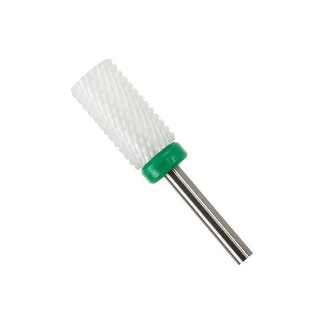 Embout c&eacute;ramique surface faux ongles gel UV & r&eacute;sine grain dur