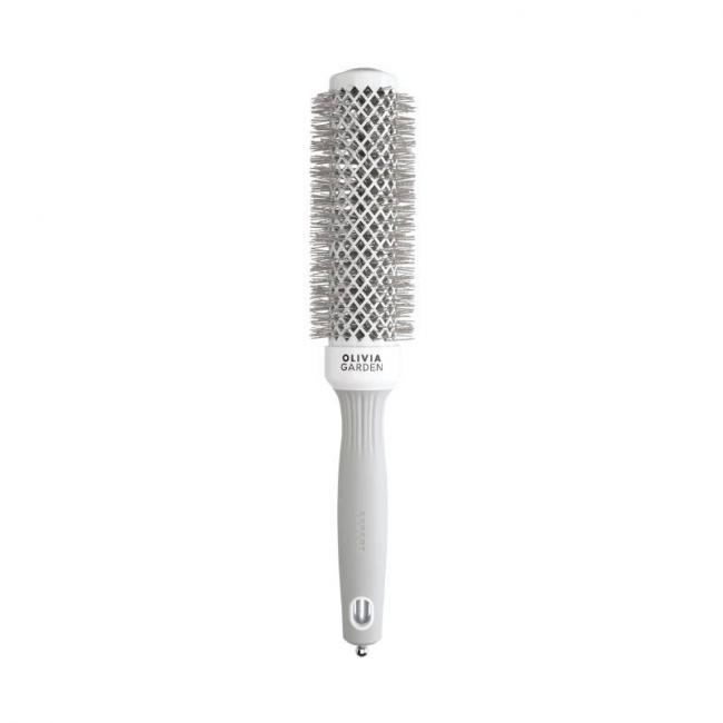 Brosse brushing ronde Expert Blowout Speed Wavy Bristles White&Grey 35mm
