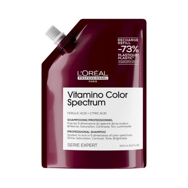 Eco-recharge shampoing fixateur du spectre coloriel Vitamino Color Spectrum