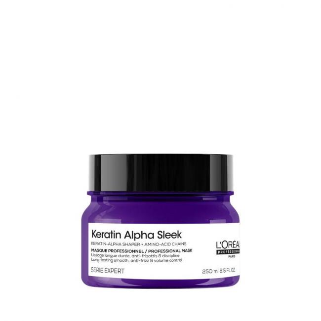Masque disciplinant Keratin Alpha Sleek &ndash; Lissage longue dur&eacute;e & anti-frisottis