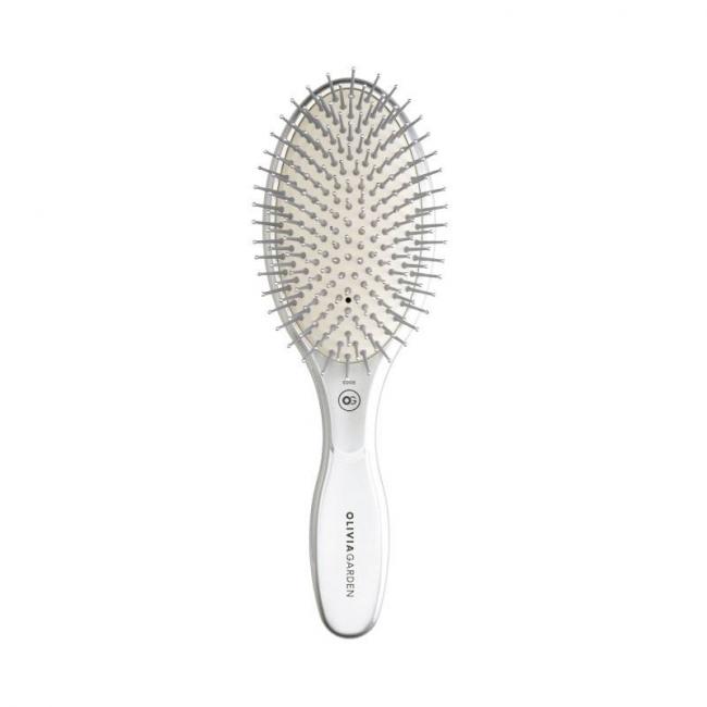 Brosse d&eacute;m&ecirc;lante Expert Care Oval Nylon Bristles Silver