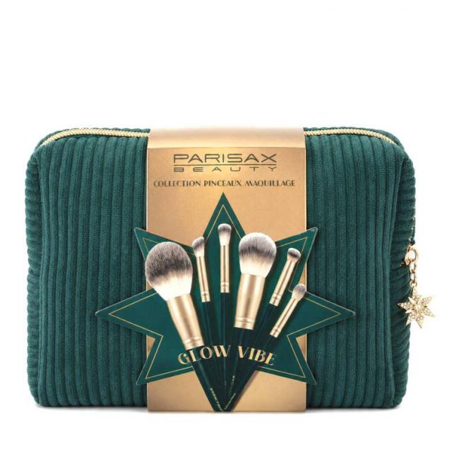 Coffret 6 pinceaux et pochette &ndash; teint et yeux pr&eacute;cis