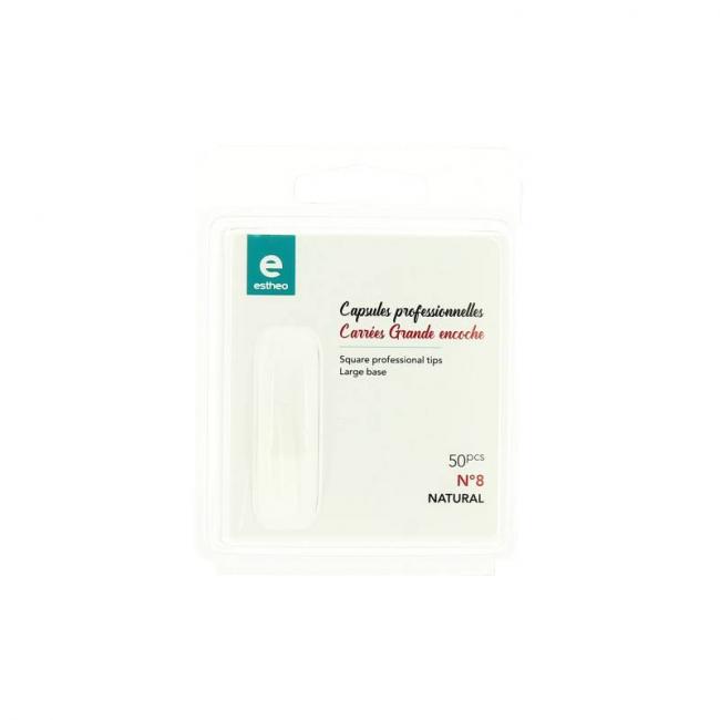 50 capsules prof. universelles carrees n&deg;8 grande encoche naturel