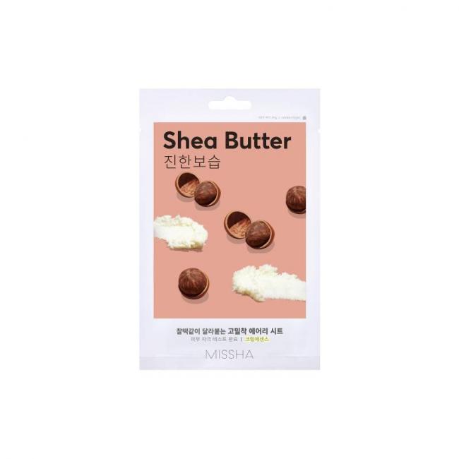 Masque tissu nourrissant Shea Butter &ndash; nutrition, confort, r&eacute;paration