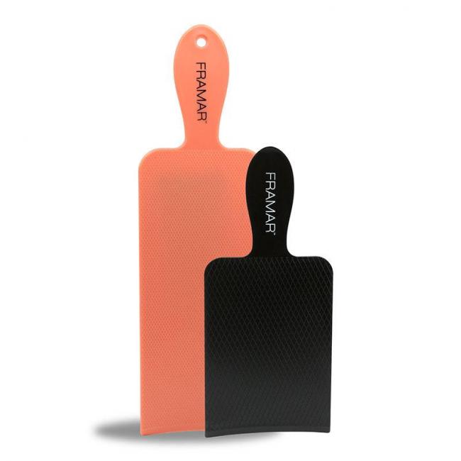 Lot de 2 palettes &agrave; m&egrave;ches Noire & Rose